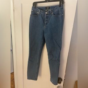 APC 80s jeans in stonewashed indigo